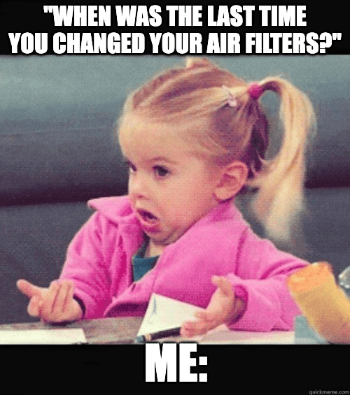 HVAC air filter meme